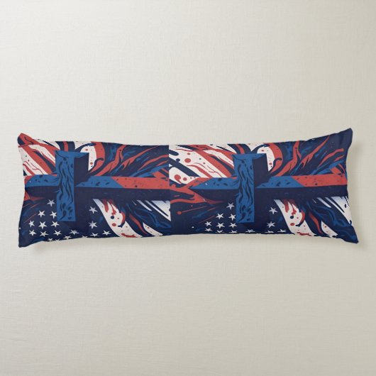 Amerikaans kruis lichaamskussen (Achterkant)