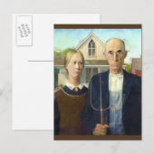 Amerikaans kunstmatig schilder voor gegoten kunst briefkaart (Voorkant / Achterkant)