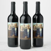 Amerikaans kunstmatig schilder voor gegoten kunst wijn etiket (Flessen)