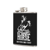 Amerikaans kwartpaard Cowboy wild west western Heupfles (Links)