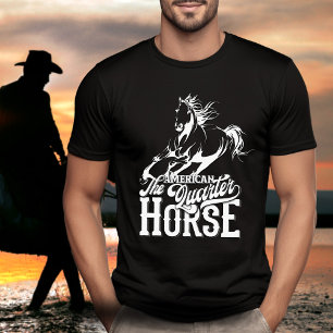 Amerikaans kwartpaard Cowboy wild west western T-shirt