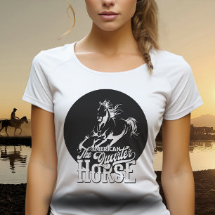Amerikaans kwartpaard Cowgirl wild west western T-shirt