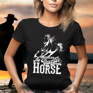 Amerikaans kwartpaard Cowgirl wild west western T-shirt