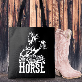 Amerikaans kwartpaard Cowgirl wild west western Tote Bag
