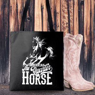 Amerikaans kwartpaard Cowgirl wild west western Tote Bag