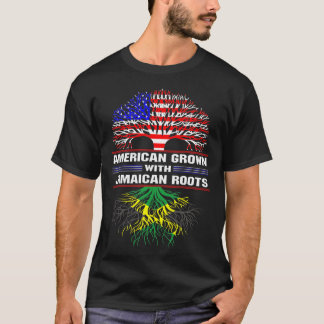 Amerikaans kweekje met Jamaicaanse rots T-shirt
