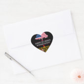 Amerikaans kweekje met Spaanse    wortelsSpaans de Hart Sticker (Envelop)