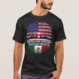 Amerikaans kweekstation met meicaanse vlag t-shirt