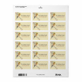 Amerikaans label voor goudvinken Waterverf (Full Sheet)