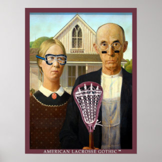 Amerikaans Lacrosse Gothic Poster
