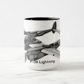 Amerikaans land: P-38 Bliksem Mok (Midden)