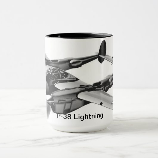 Amerikaans land: P-38 Bliksem Mok (Midden)