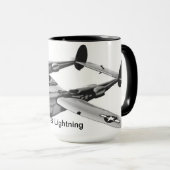 Amerikaans land:  P-38 Bliksem Mok (Voorkant rechts)