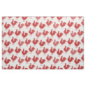Amerikaans land stijl polka dot hanenpatroon stof (Fat Quarter)