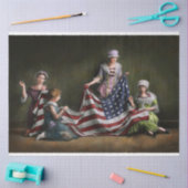 Amerikaans land - vlag - geboorte van de Amerikaan Tissuepapier (Craft)