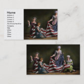 Amerikaans land - vlag - geboorte van de Amerikaan Visitekaartje (Voorkant / Achterkant)