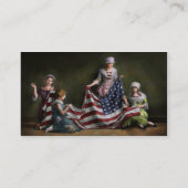 Amerikaans land - vlag - geboorte van de Amerikaan Visitekaartje (Achterkant)