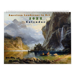 Amerikaans landschap in  kunst kalender