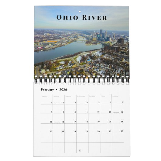 Amerikaans landschap kalender (Feb 2026)