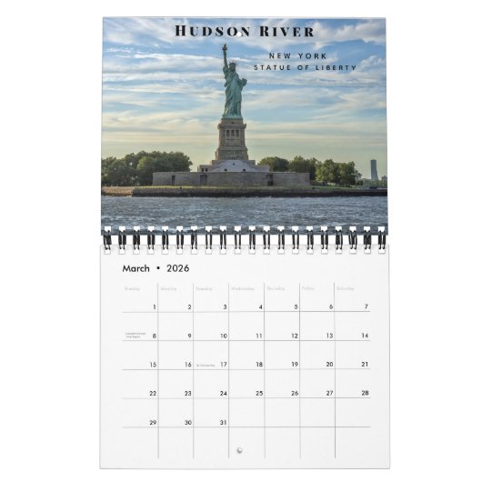 Amerikaans landschap kalender (Mar 2026)