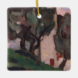  Amerikaans landschapsschilderwerk Keramisch Ornament