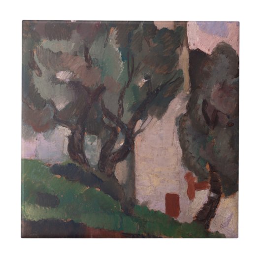  Amerikaans landschapsschilderwerk Tegeltje (Voorkant)