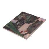  Amerikaans landschapsschilderwerk Tegeltje (Zijkant)