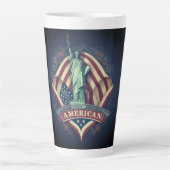 Amerikaans. Latte Mok (Voorkant)
