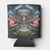Amerikaans leger met vlag en adelaar blikjeskoeler (Achterkant)
