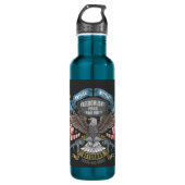 Amerikaans leger met vlag en adelaar waterfles  (Voorkant)