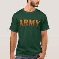 Amerikaans leger T-shirt met grote "ARMY" op de vo