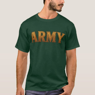 Amerikaans leger T-shirt met grote "ARMY" op de vo