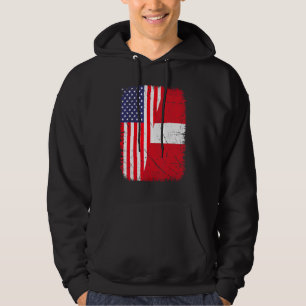 Amerikaans Letland Vlag Familie Patriottisch Hoodie
