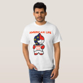 amerikaans leven t-shirt (Voorkant volledig)