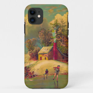 Amerikaans leven winter vintage Case-Mate iPhone case