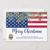 Amerikaans Logo voor kerstmis Feestdagenkaart (Voorkant)