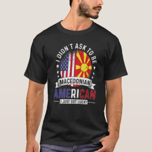 Amerikaans-Macedonische landen T-shirt