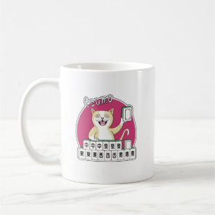 Amerikaans Mahjong Lachende Kat Tsumo Win Koffiemok