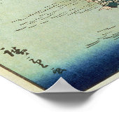 Amerikaans marineschip in een Japanse haven Poster (Hoek)