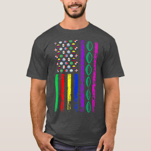 Amerikaans maritiem maritiem maritiem maritiem mar t-shirt