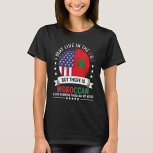 Amerikaans Marokkaans huis in Amerikaanse patriot T-shirt