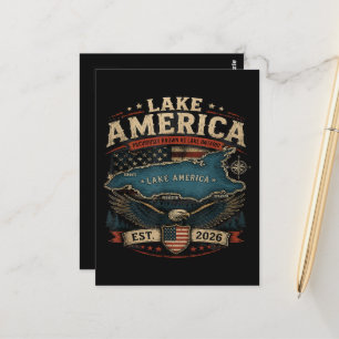 Amerikaans meer USA Eerder Grappig Patriottisch Briefkaart