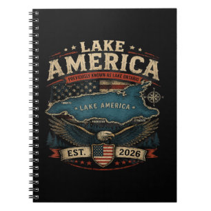 Amerikaans meer USA Eerder Grappig Patriottisch Notitieboek