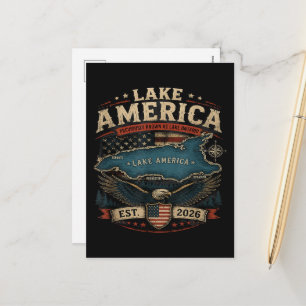 Amerikaans meer VS Eerder Grappig Patriottisch Feestdagenkaart