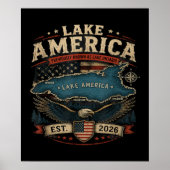 Amerikaans meer VS Eerder Grappig Patriottisch Poster (Voorkant)