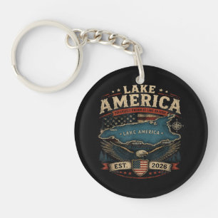 Amerikaans meer VS Eerder Grappig Patriottisch Sleutelhanger