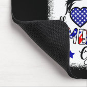 Amerikaans Meisje 4 van juli Shirt Vrouwen Messy B Muismat (Hoek)