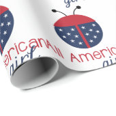 Amerikaans meisje cadeaupapier (Rol Hoek)