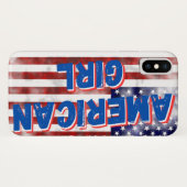 Amerikaans meisje Case-Mate iPhone case (Achterkant (horizontaal))