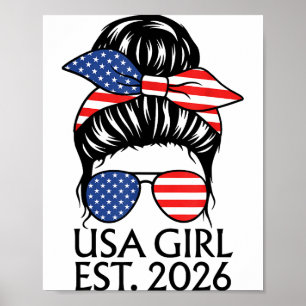 Amerikaans Meisje Est 2026 Nieuwe Amerikaanse Immi Poster